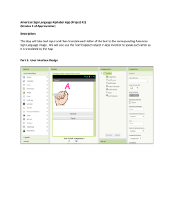 American Sign Language Alphabet App