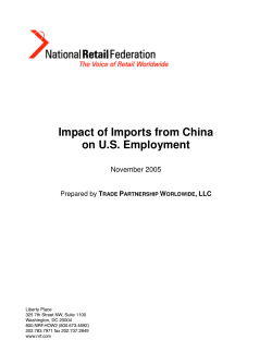 Impact of Imports from China on US Employment