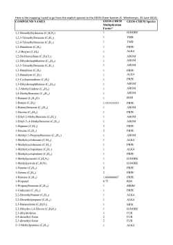 Here is the mapping I used to go from the explicit species to the GEOS-