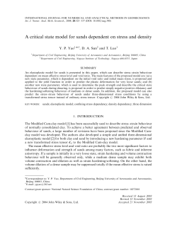 A critical state model for sands dependent on stress and density