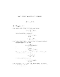 PHYS 2303 Homework 3 solutions