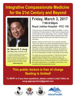 Qi Gong - Victoria 2017 - lecture (final new topic)