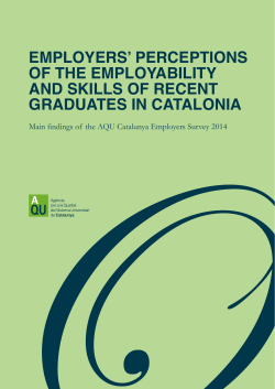 Employers` perceptions of the employability and skills of recent