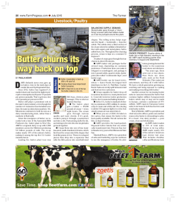 Butter churns its way back on top