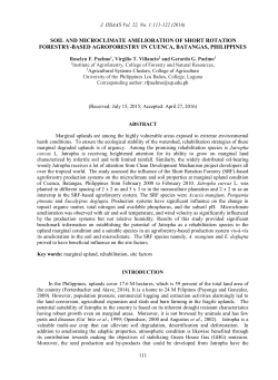 soil and microclimate amelioration of short rotation forestry