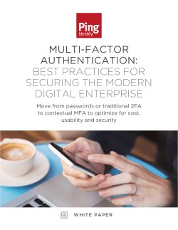 multi-factor authentication: best practices for securing