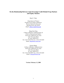 On the Relationship Between Asian Sovereign Credit