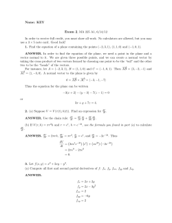 Exam 2 Solutions