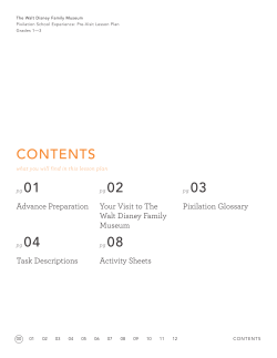 CONTENTS - The Walt Disney Family Museum