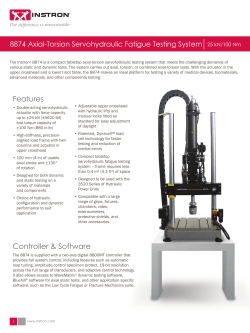 8872 Servohydraulic Fatigue Testing System | Up to 25 kN