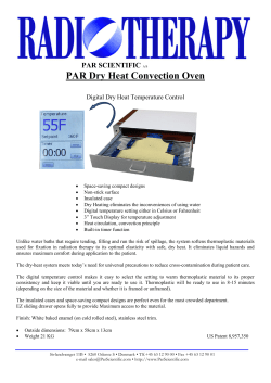 PAR Dry Heat Convection Oven