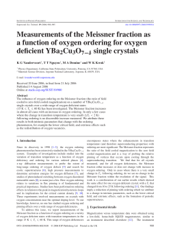 Measurements of the Meissner fraction as a function of oxygen