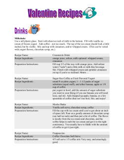 Milkshake Use a tall plastic glass. Start with about an inch of milk in