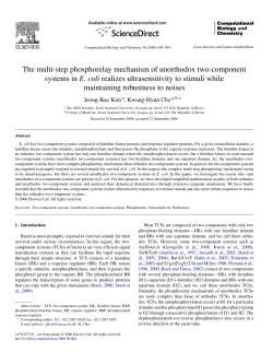 The multi-step phosphorelay mechanism of