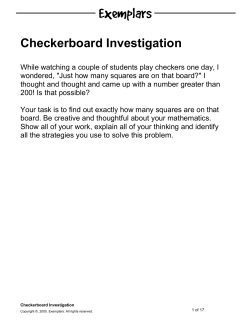 Checkerboard Investigation