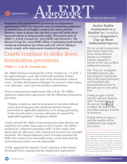 June 2015 - Rubin Thomlinson LLP