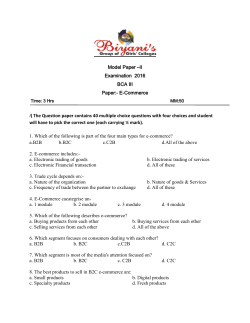 Model Paper &ndash;II Examination 2016 BCA III Paper:- E