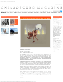 Chiaroscuro Magazine | Alex Roberts, Individual Liberty http://www