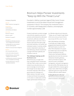 Bromium Helps Pioneer Investments “Keep Up With the Threat Curve”