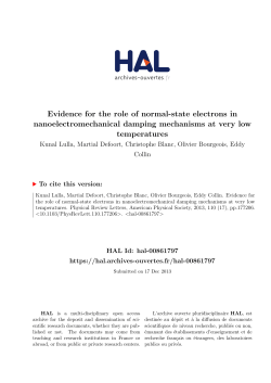 Evidence for the role of normal-state electrons in