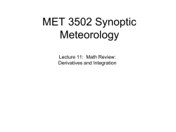 Lecture 11: Math Review