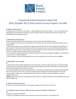 (Payable 2017) Rock Island County Property Tax Bills