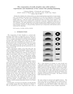 The evaporation of sessile droplets onto solid surfaces