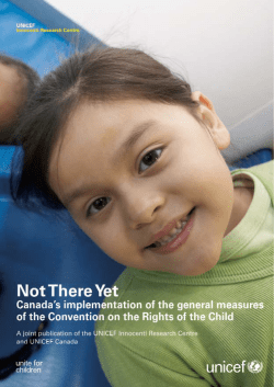 Not There Yet - UNICEF Office of Research