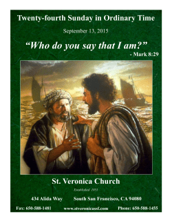 &ldquo;Who do you say that I am?&rdquo;