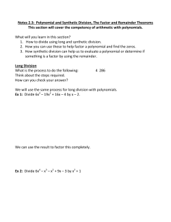 notes 2_3 polynomial and synthetic division
