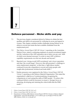 Chapter 7 - Defence personnel