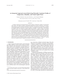 An Integrated Approach toward Retrieving Physically Consistent