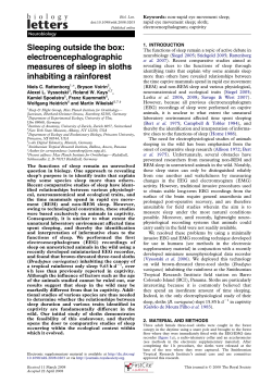 Biology letters. published online 2008