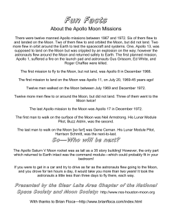 Apollo Fun Facts