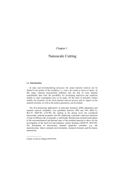 Nanoscale Cutting