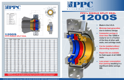 1200S - PPC Mechanical Seals