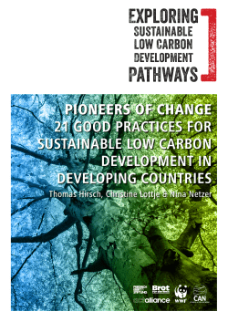 21 Good Practices for Sustainable Low Carbon Development in