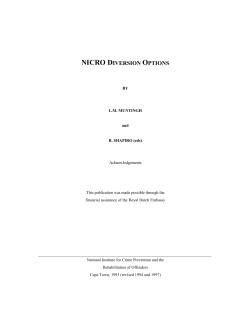 nicro diversion options