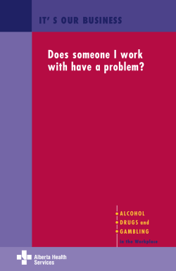 Does Someone I Work With Have a Problem?