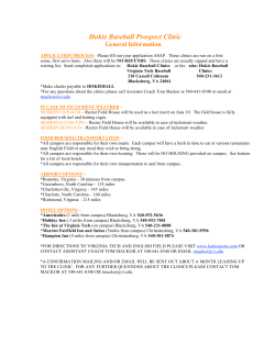 Hokie Baseball Prospect Clinic