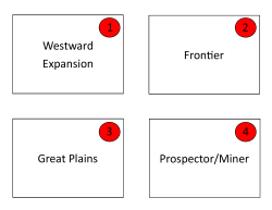Frontier Prospector/Miner Great Plains 1 4 3 Westward Expansion 2