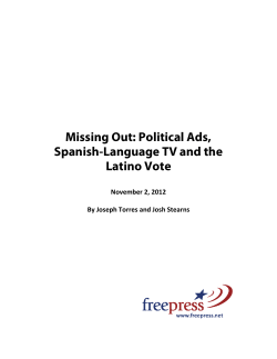 Missing Out: Political Ads, Spanish-Language TV and