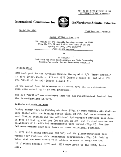 GDR results of the juvenile herring surveys in ICNAF Div. 4X, 5Y, 5Z