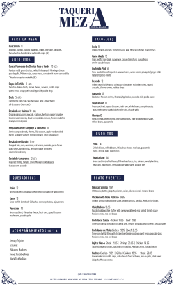 PARA LA MESA ANTOJITOS ACOMPA&Ntilde;AMIENTOS (GF) 4 TACOS