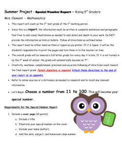 grade 6 &ndash; math summer assignment