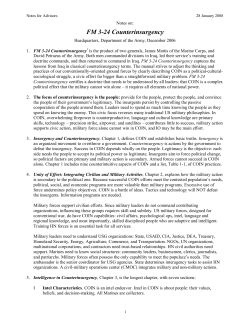 FM 3-24 Counterinsurgency - 2nd Battalion, 5th Marines