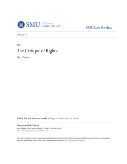 The Critique of Rights