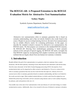 The ROUGE-AR: A Proposed Extension to the ROUGE Evaluation