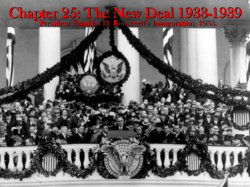 Chapter 25: The New Deal 1933-1939