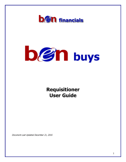 BEN Buys - Finance - University of Pennsylvania